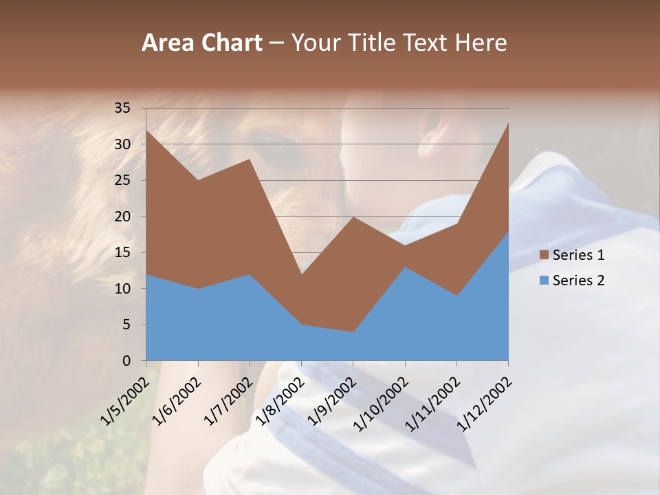 Caucasian Eye Fur PowerPoint Template