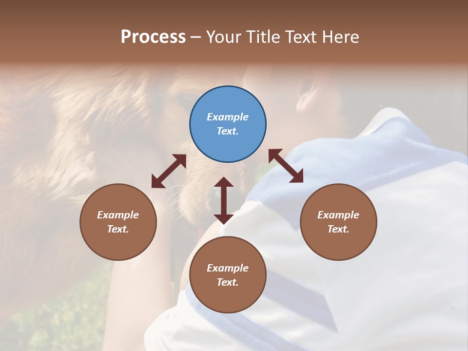 Caucasian Eye Fur PowerPoint Template