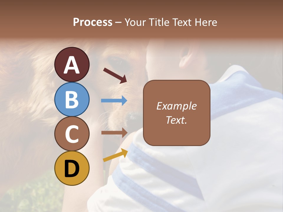 Caucasian Eye Fur PowerPoint Template