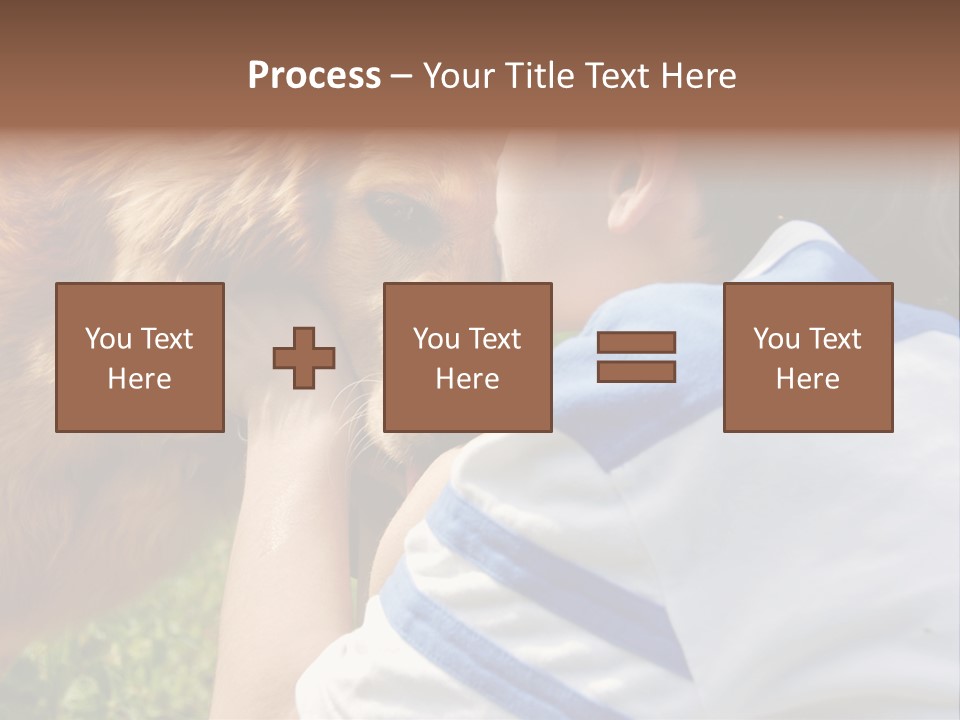 Caucasian Eye Fur PowerPoint Template