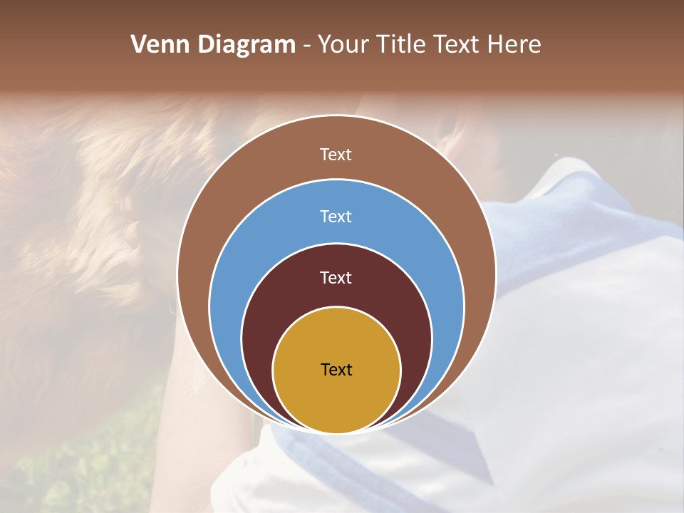 Caucasian Eye Fur PowerPoint Template