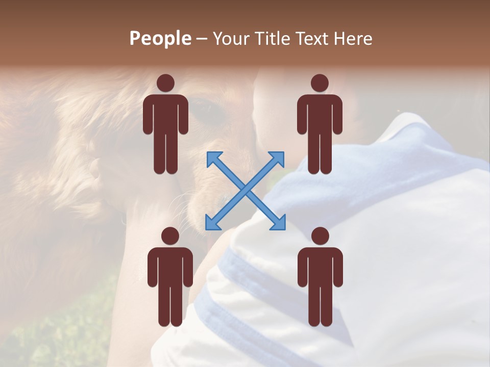 Caucasian Eye Fur PowerPoint Template