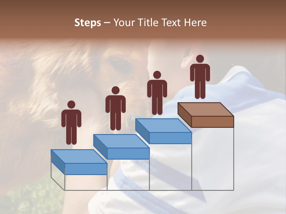 Caucasian Eye Fur PowerPoint Template