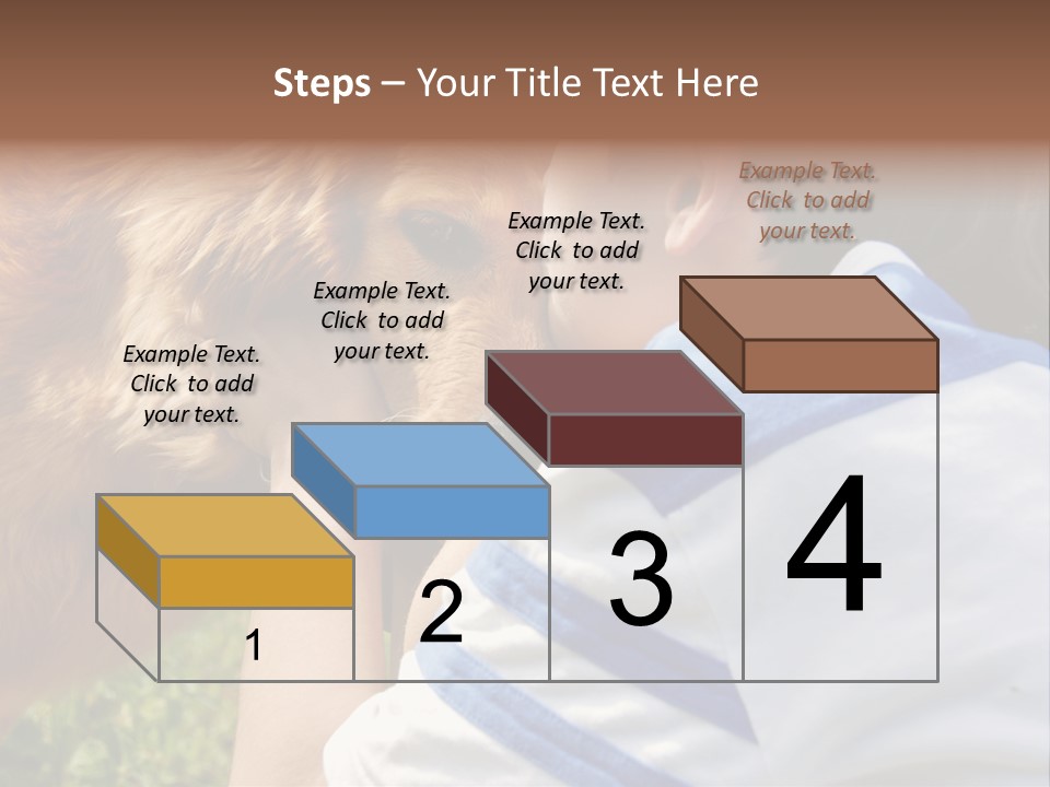 Caucasian Eye Fur PowerPoint Template