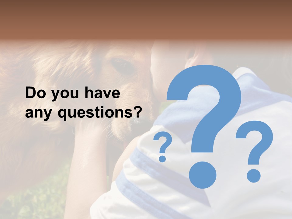 Caucasian Eye Fur PowerPoint Template