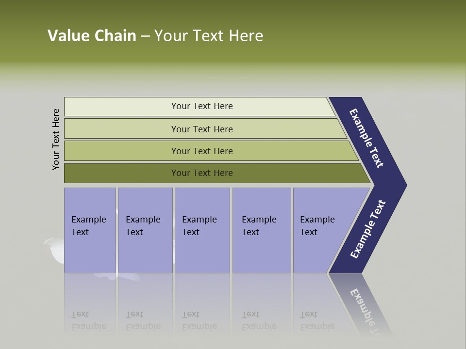 A White Flower Sitting On Top Of A Black Surface PowerPoint Template