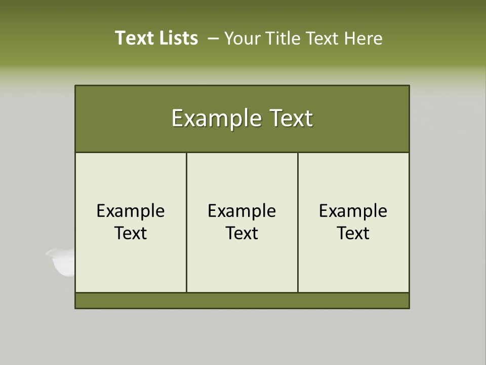 A White Flower Sitting On Top Of A Black Surface PowerPoint Template
