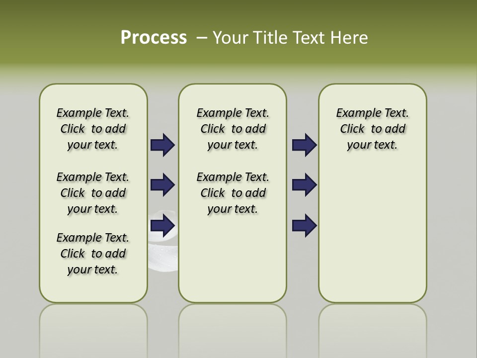 A White Flower Sitting On Top Of A Black Surface PowerPoint Template