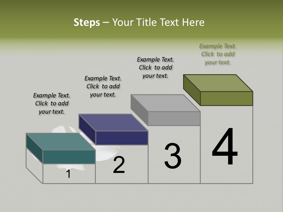 A White Flower Sitting On Top Of A Black Surface PowerPoint Template