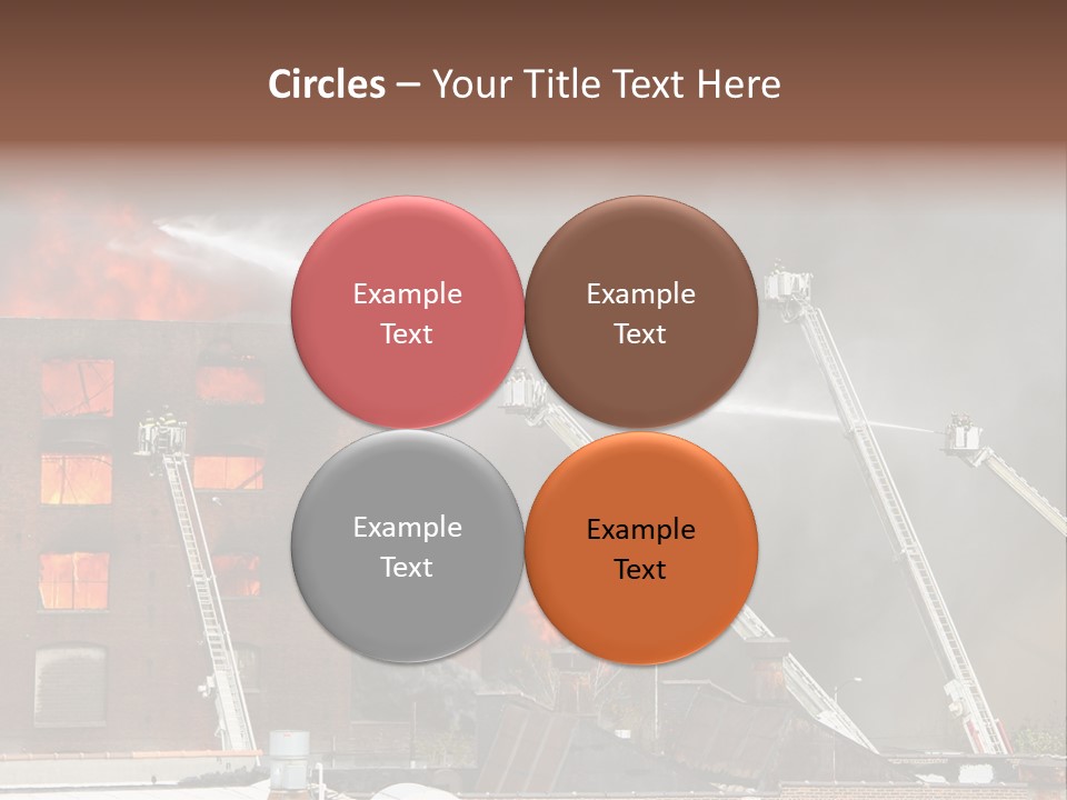 Big Vehicle Fire PowerPoint Template