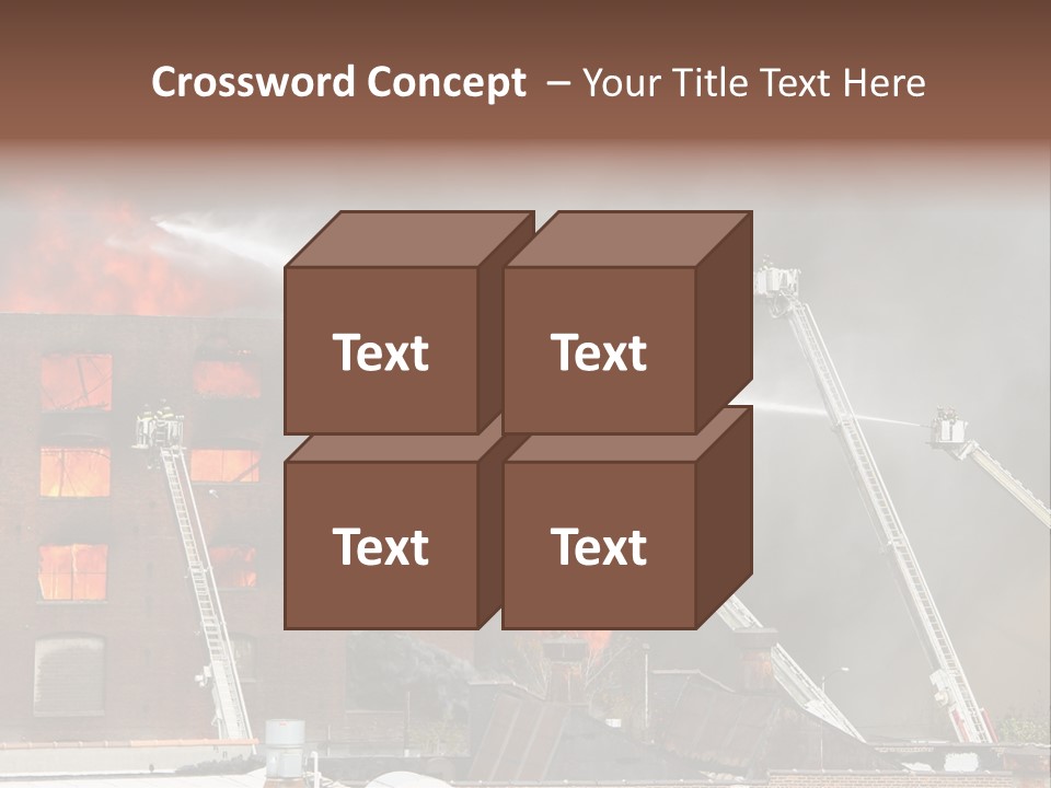 Big Vehicle Fire PowerPoint Template
