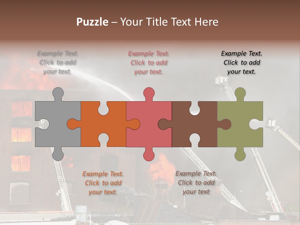 Big Vehicle Fire PowerPoint Template