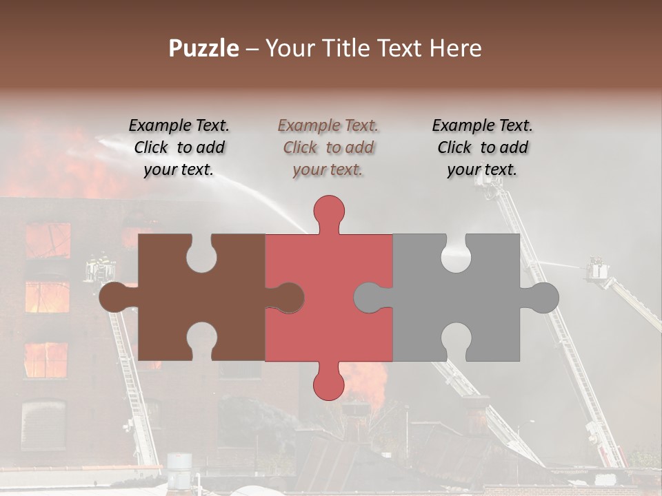 Big Vehicle Fire PowerPoint Template