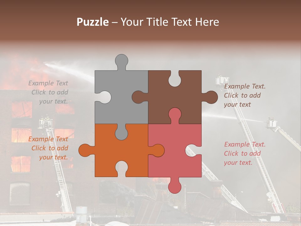 Big Vehicle Fire PowerPoint Template