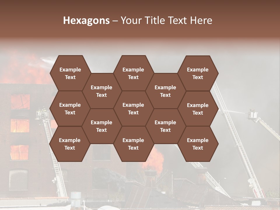 Big Vehicle Fire PowerPoint Template