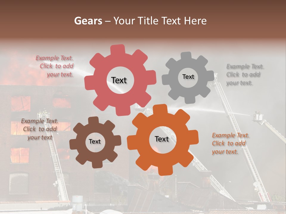 Big Vehicle Fire PowerPoint Template