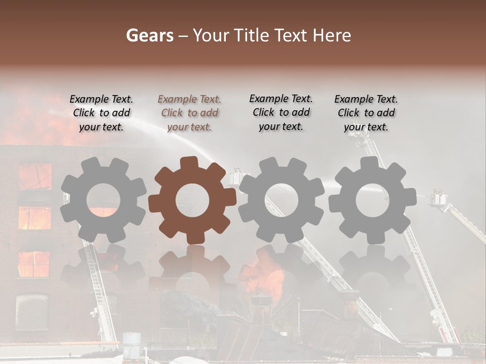 Big Vehicle Fire PowerPoint Template