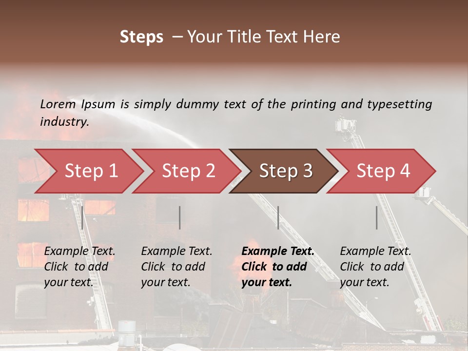 Big Vehicle Fire PowerPoint Template