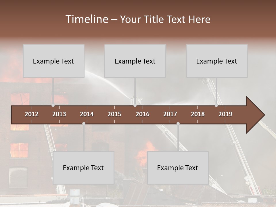 Big Vehicle Fire PowerPoint Template