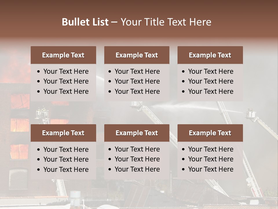 Big Vehicle Fire PowerPoint Template