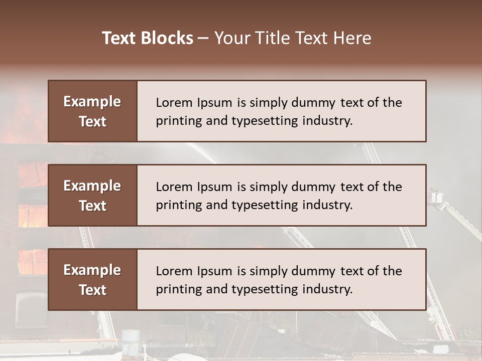 Big Vehicle Fire PowerPoint Template