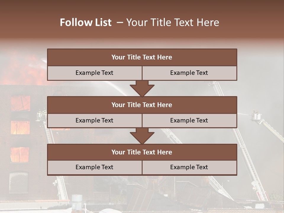 Big Vehicle Fire PowerPoint Template