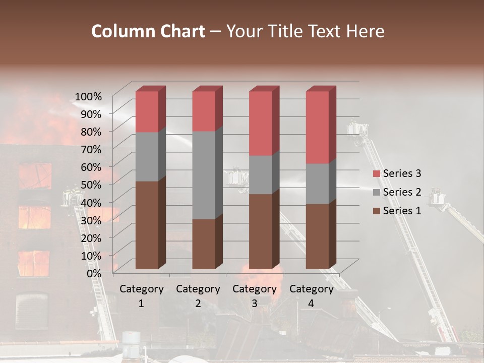 Big Vehicle Fire PowerPoint Template