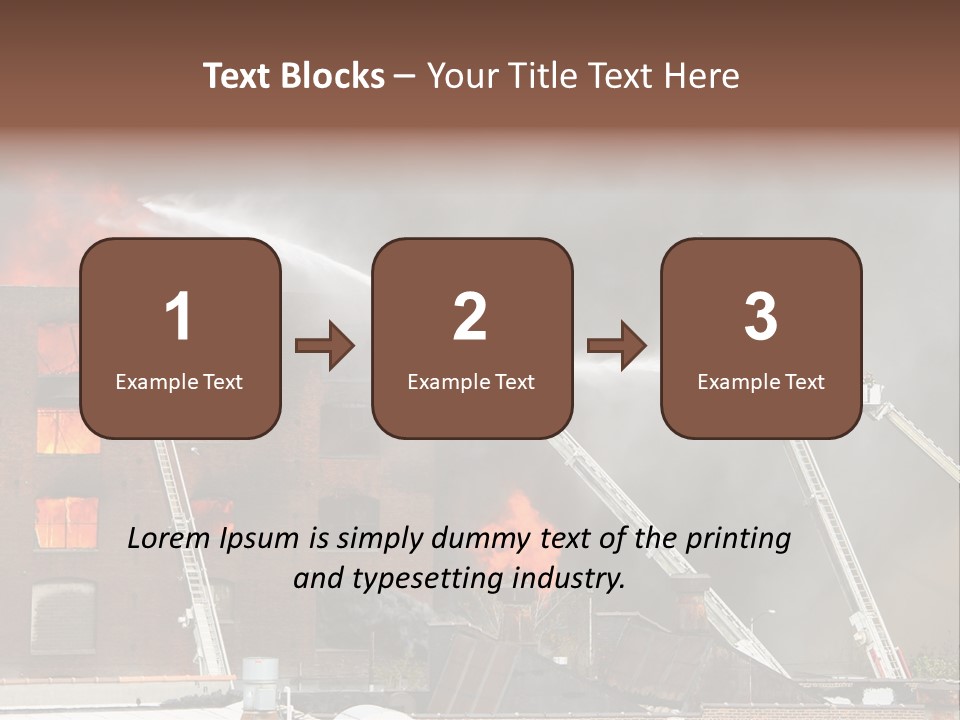 Big Vehicle Fire PowerPoint Template