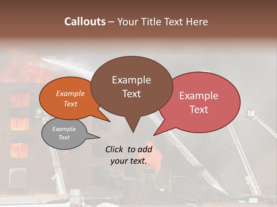 Big Vehicle Fire PowerPoint Template