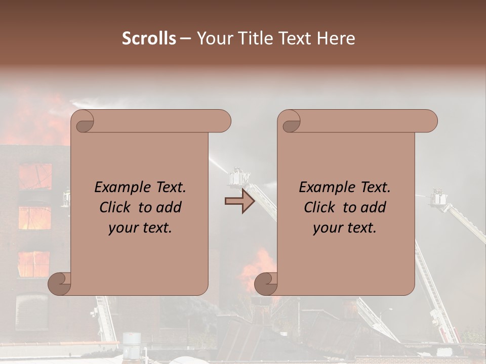 Big Vehicle Fire PowerPoint Template