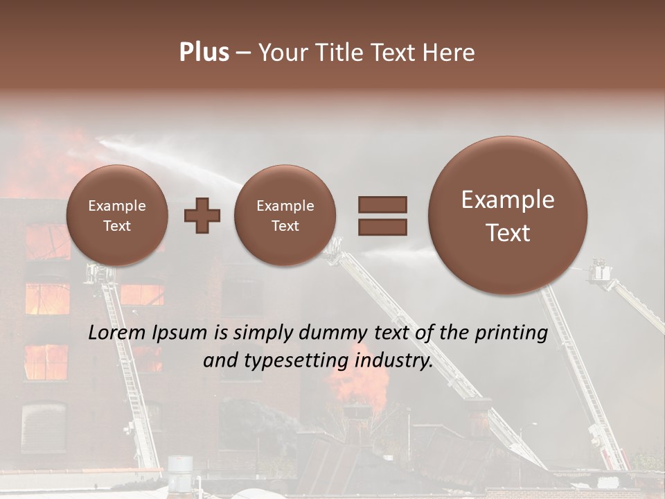 Big Vehicle Fire PowerPoint Template