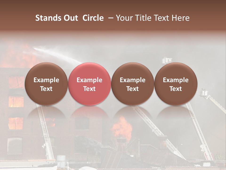 Big Vehicle Fire PowerPoint Template