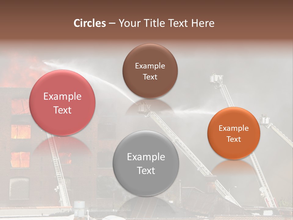 Big Vehicle Fire PowerPoint Template