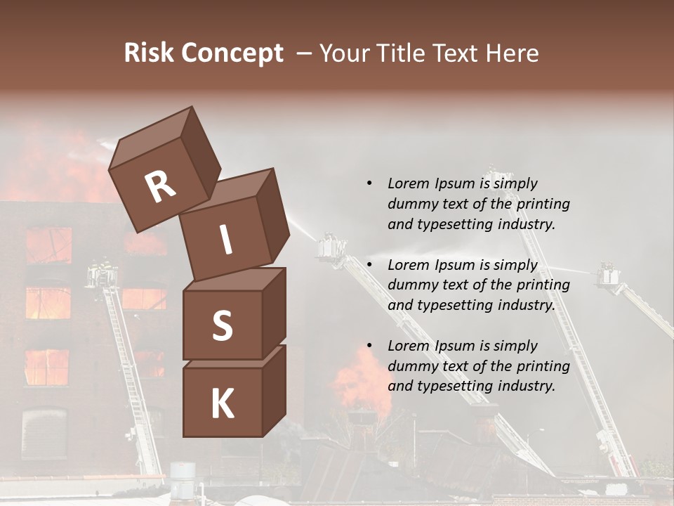 Big Vehicle Fire PowerPoint Template