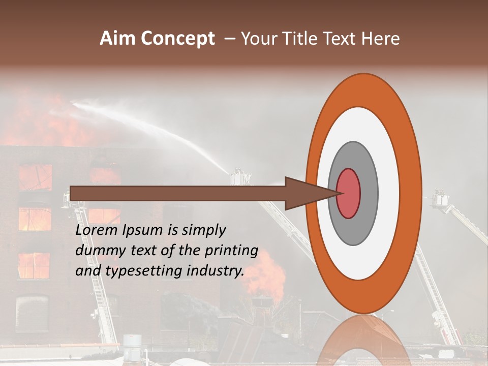 Big Vehicle Fire PowerPoint Template