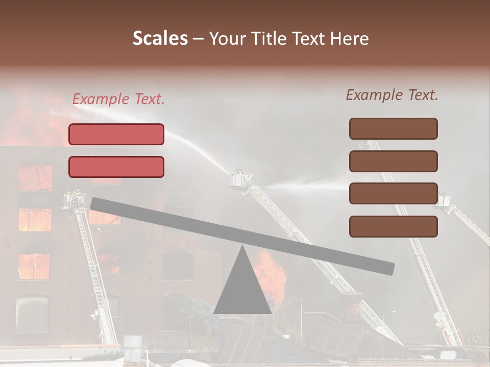 Big Vehicle Fire PowerPoint Template