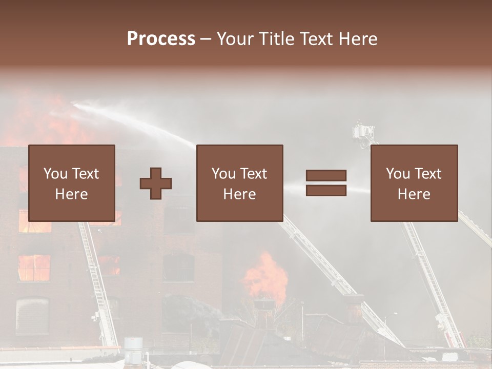 Big Vehicle Fire PowerPoint Template