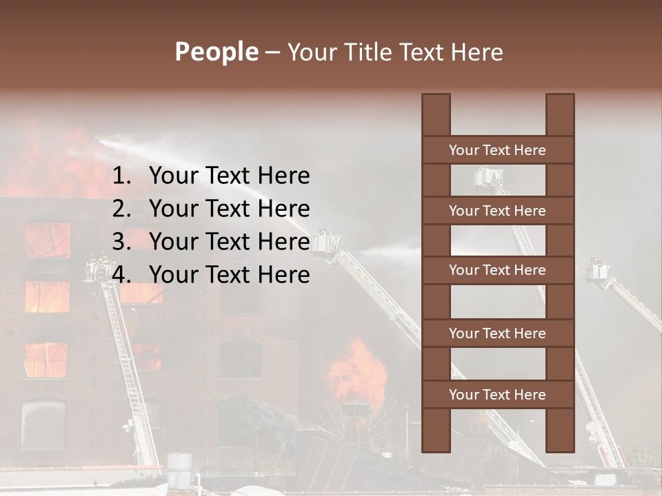 Big Vehicle Fire PowerPoint Template