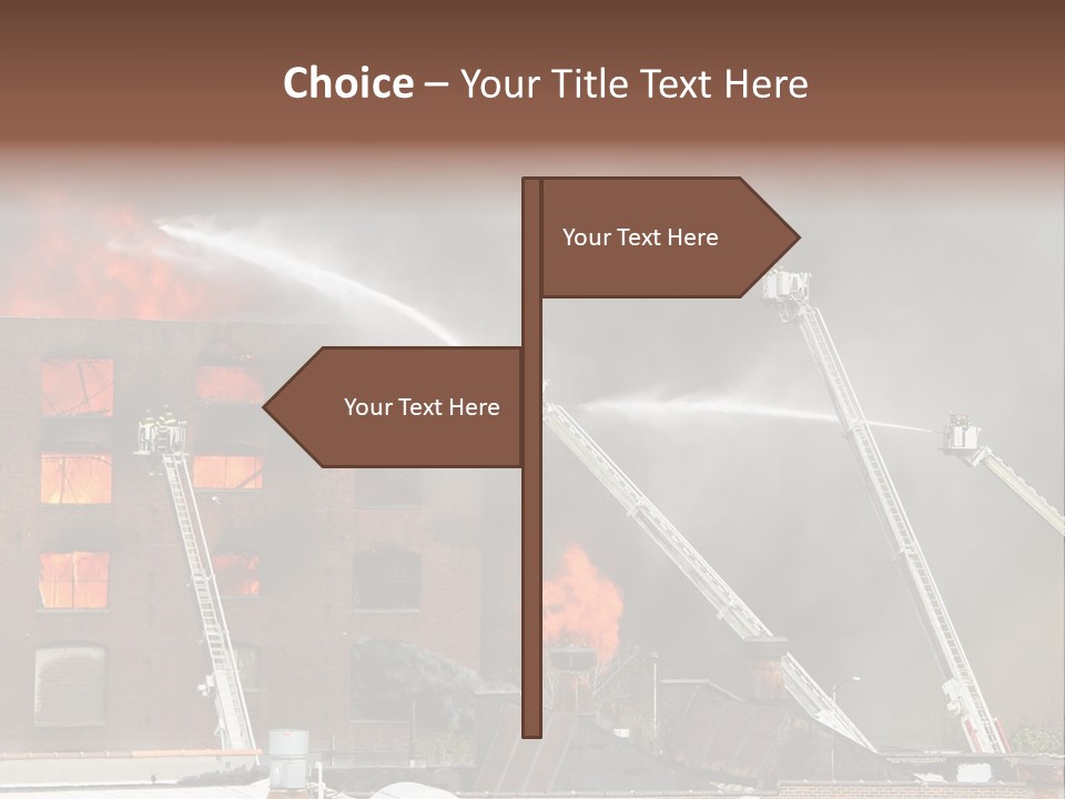 Big Vehicle Fire PowerPoint Template