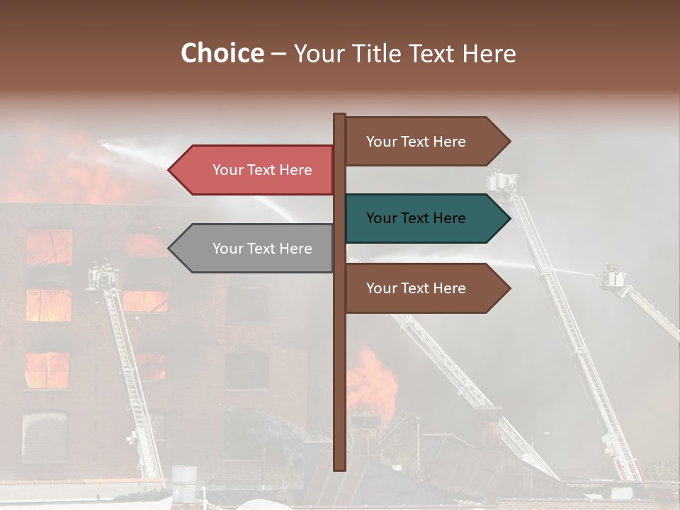 Big Vehicle Fire PowerPoint Template