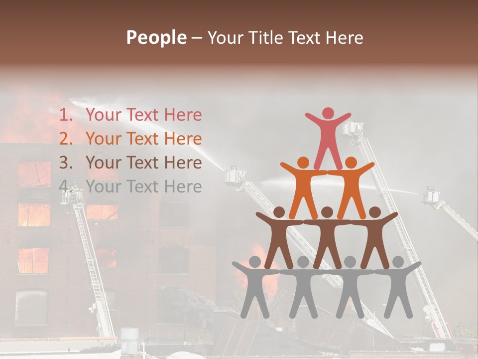 Big Vehicle Fire PowerPoint Template