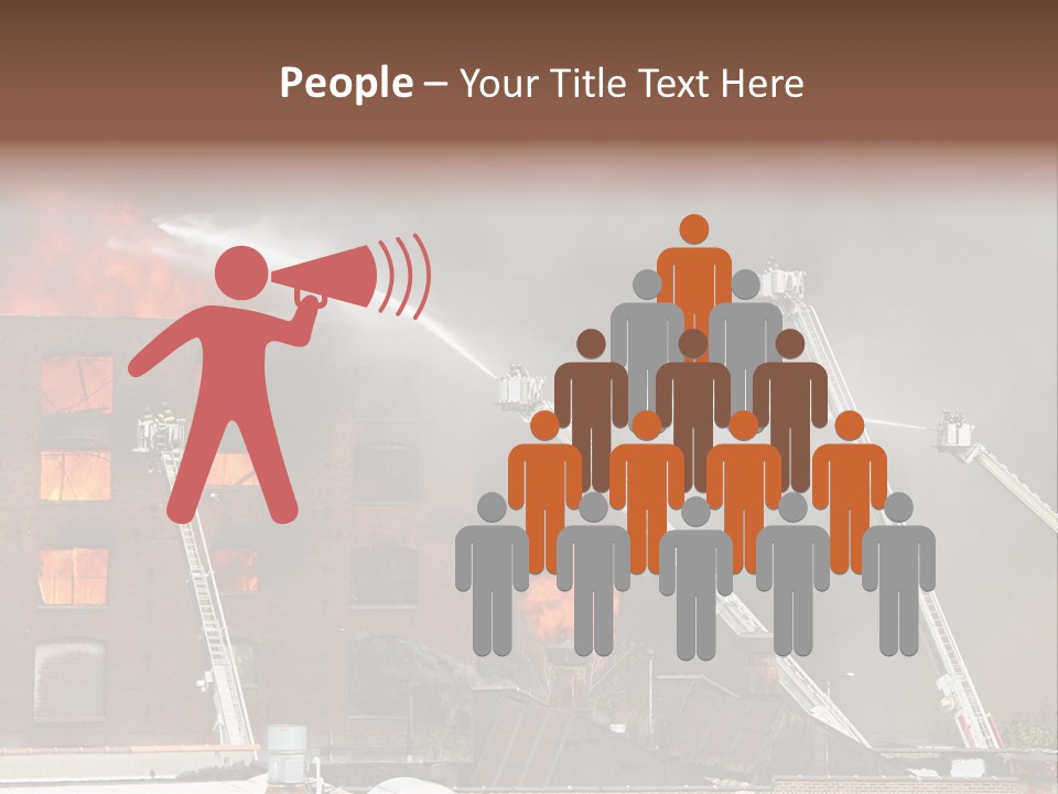 Big Vehicle Fire PowerPoint Template