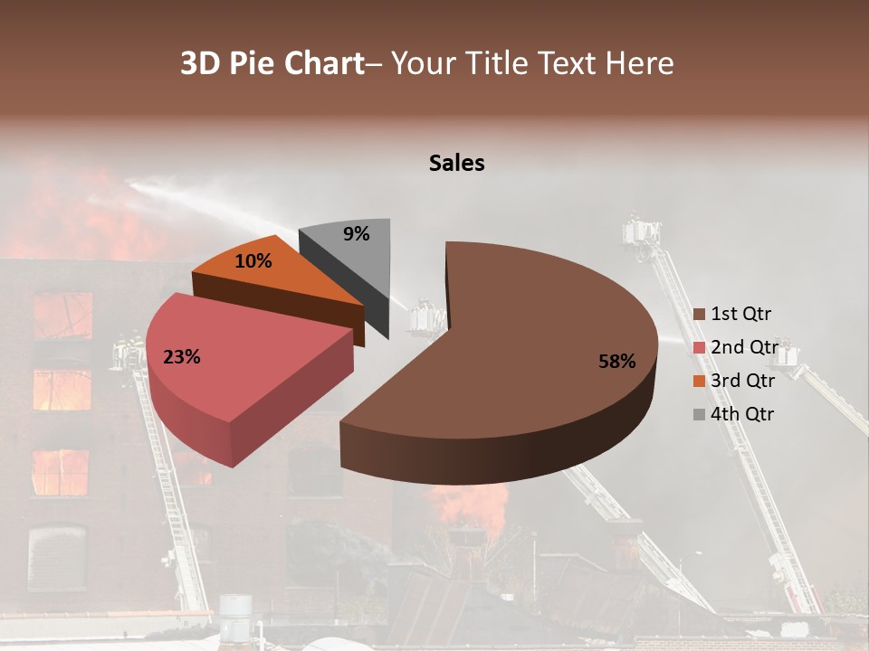 Big Vehicle Fire PowerPoint Template