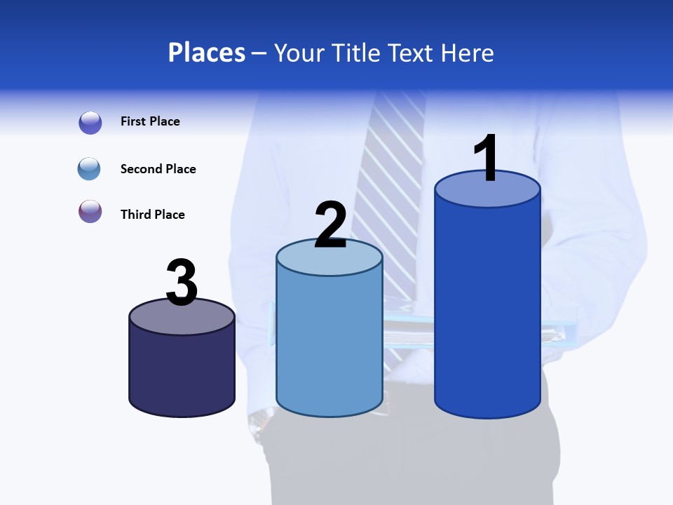 Business Folder Businessman PowerPoint Template