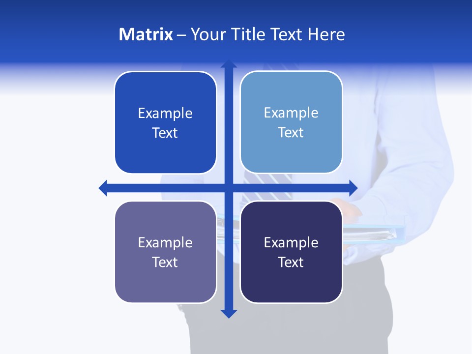 Business Folder Businessman PowerPoint Template