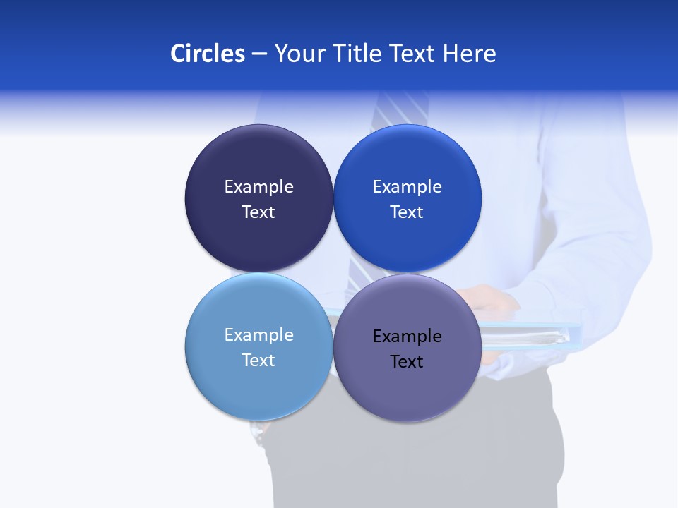 Business Folder Businessman PowerPoint Template