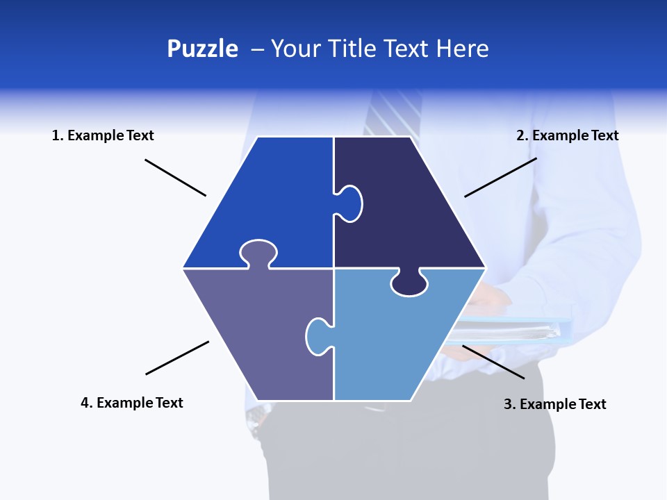 Business Folder Businessman PowerPoint Template