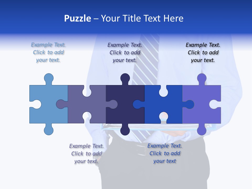 Business Folder Businessman PowerPoint Template