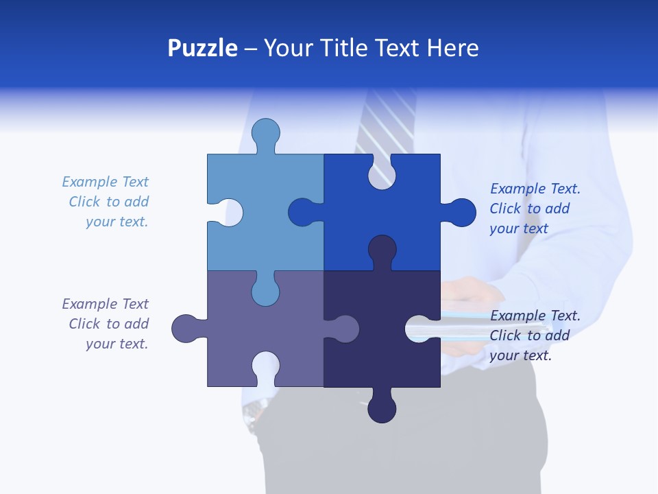 Business Folder Businessman PowerPoint Template