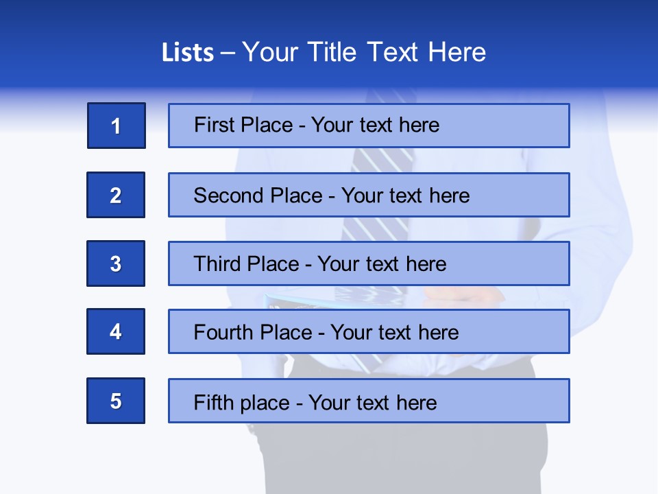 Business Folder Businessman PowerPoint Template